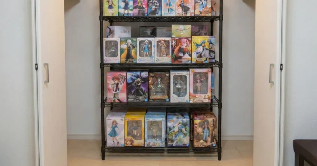 フィギュア収納イメージ(スチールラック)