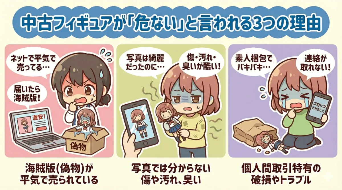 中古フィギュアが危ない理由3つ