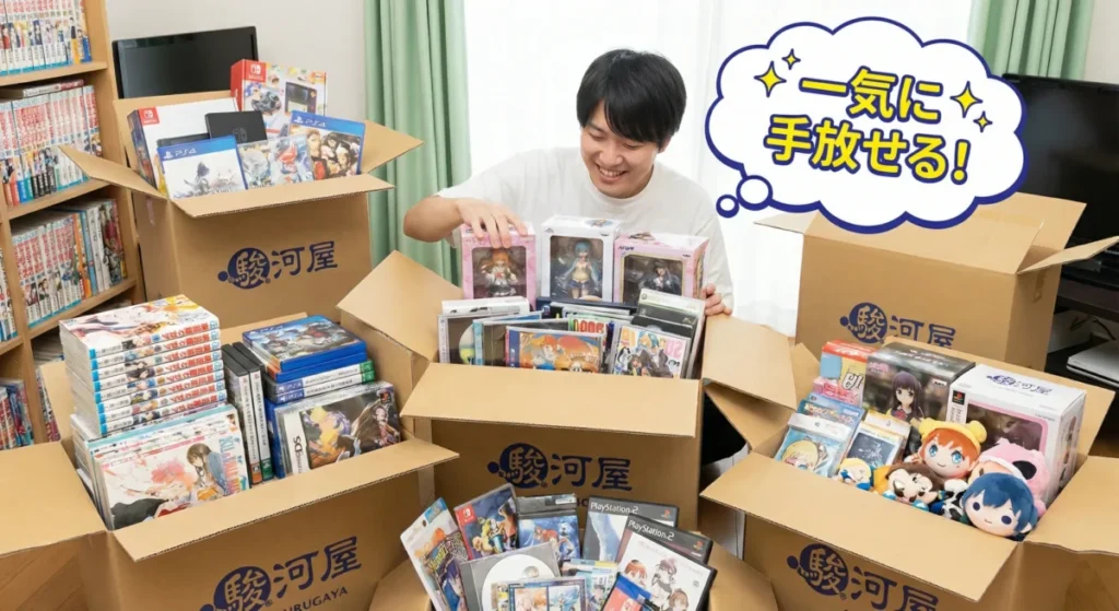 駿河屋かんたん買取は不用品をまとめて手放せる