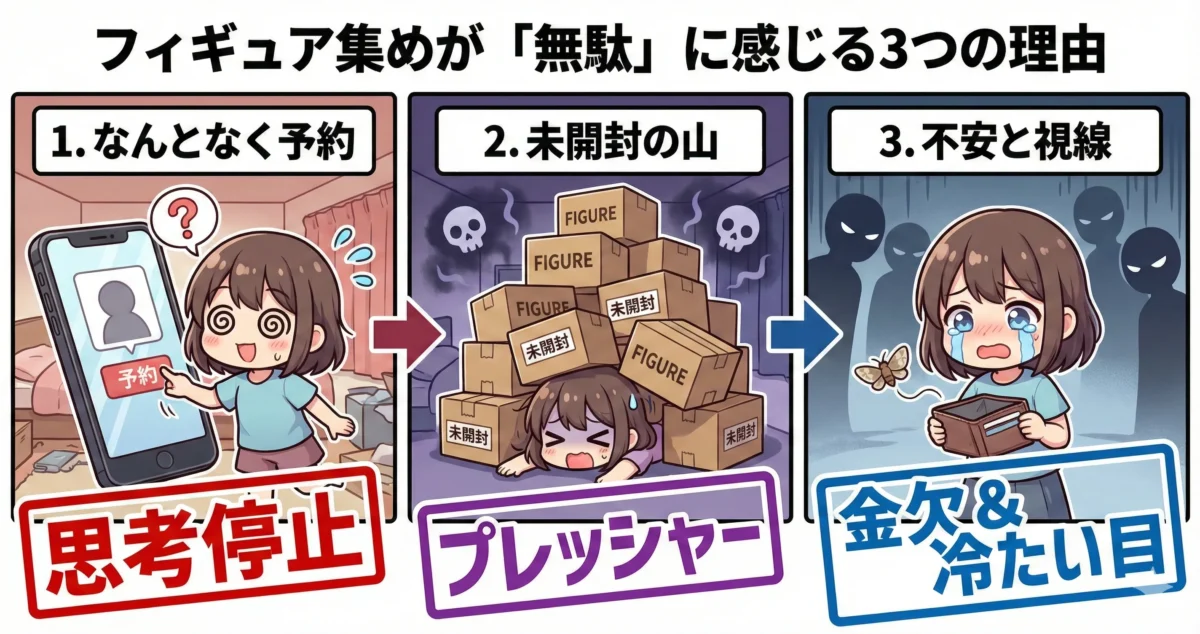 フィギュア集めを無駄に感じる理由3つ