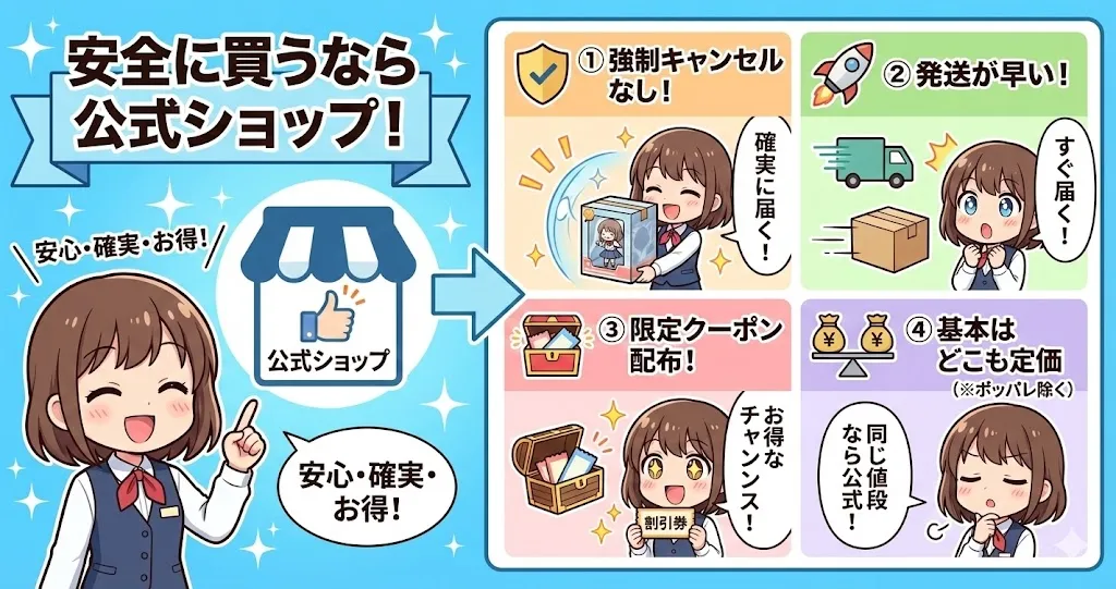 グッドスマイルカンパニーのフィギュアを安全に買うなら公式ショップがおすすめ