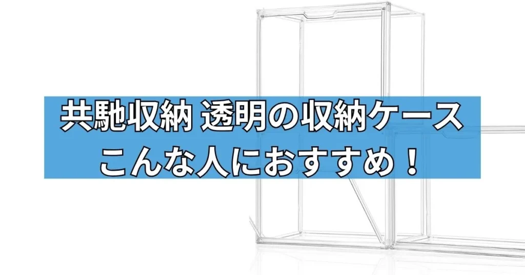 共馳収納 透明の収納ケースがおすすめな人とおすすめしない人