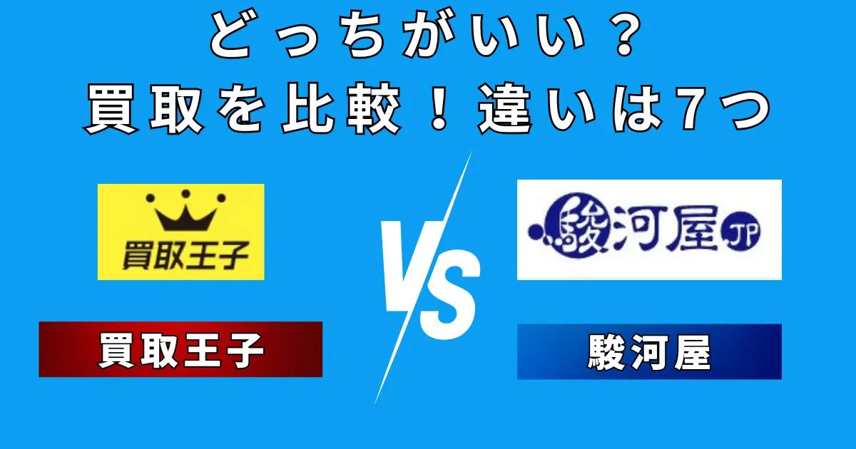 買取王子 駿河屋 比較