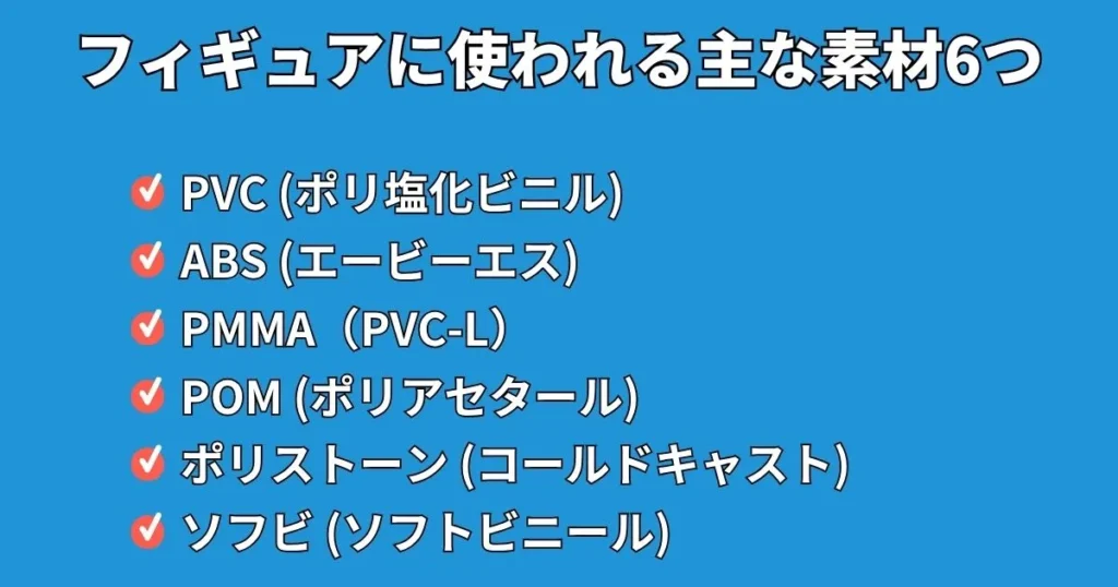 フィギュアに使われる主な素材を解説