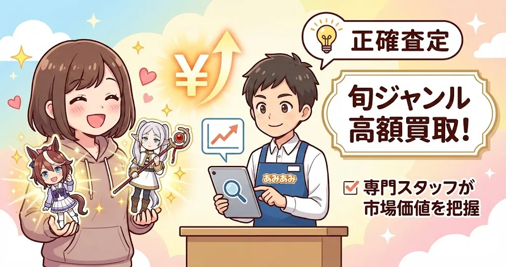 あみあみ買取の良い評判2つ目は、旬なジャンルの査定額や相場の把握が正確