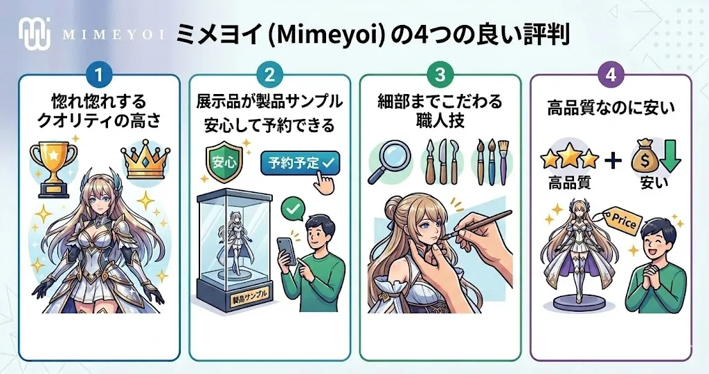 ミメヨイの良い評判4つ