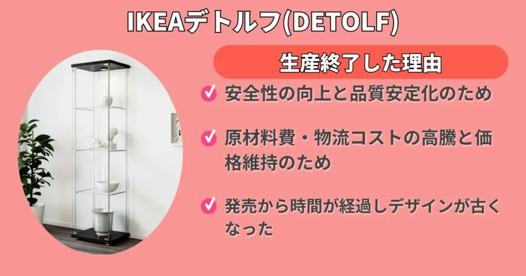 IKEAデトルフは生産終了！後継＆代替コレクションケース解説