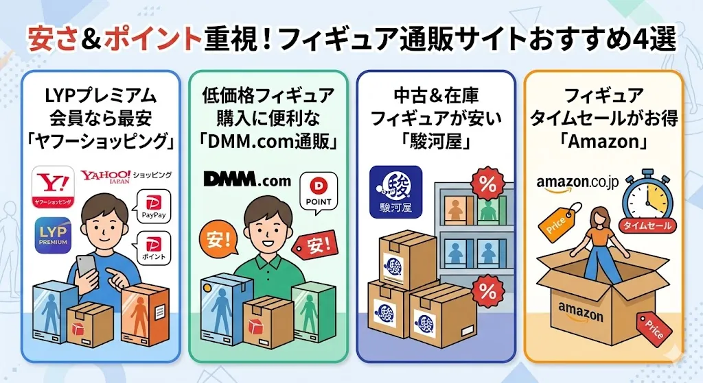 【安い・ポイント重視】お得なフィギュア通販サイト4つ