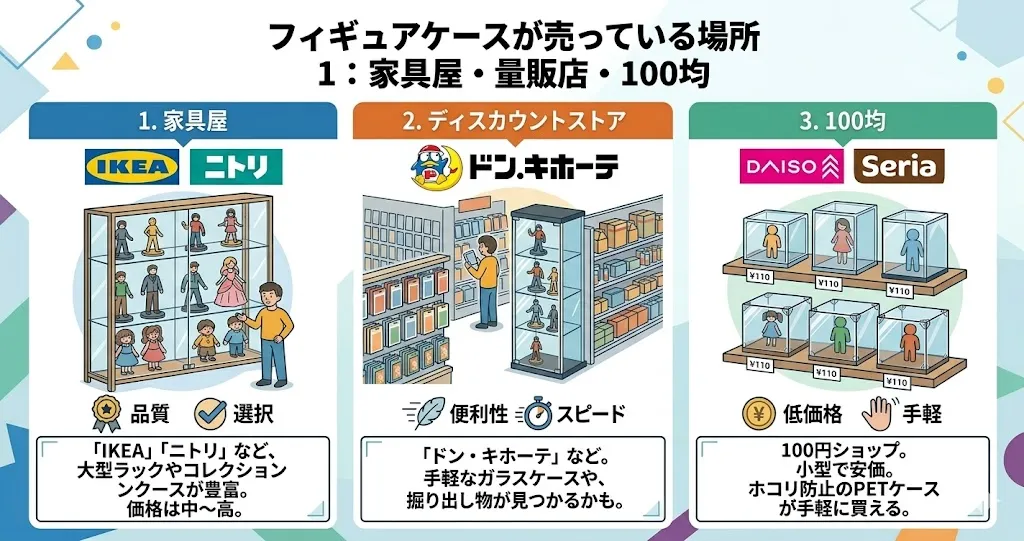 フィギュアケース 売ってる場所