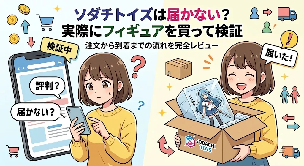 ソダチトイズは届かない?実際にフィギュアを買って検証