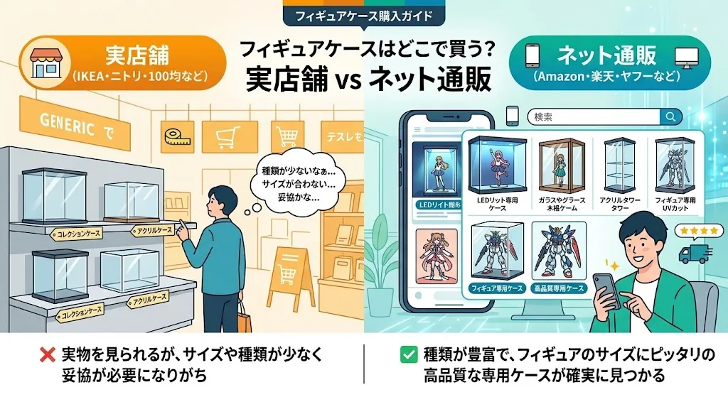 フィギュアケース 売ってる場所