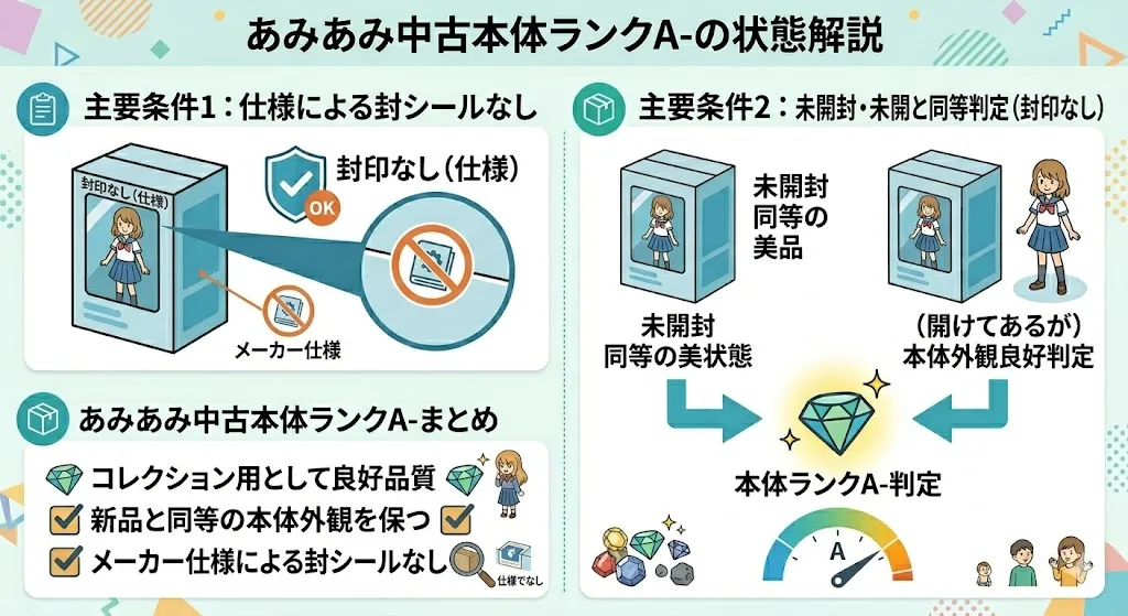 あみあみ中古ランクA-の状態解説