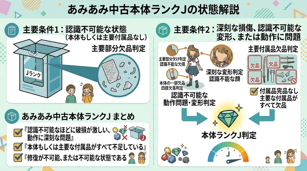 あみあみ中古ランクJの状態解説
