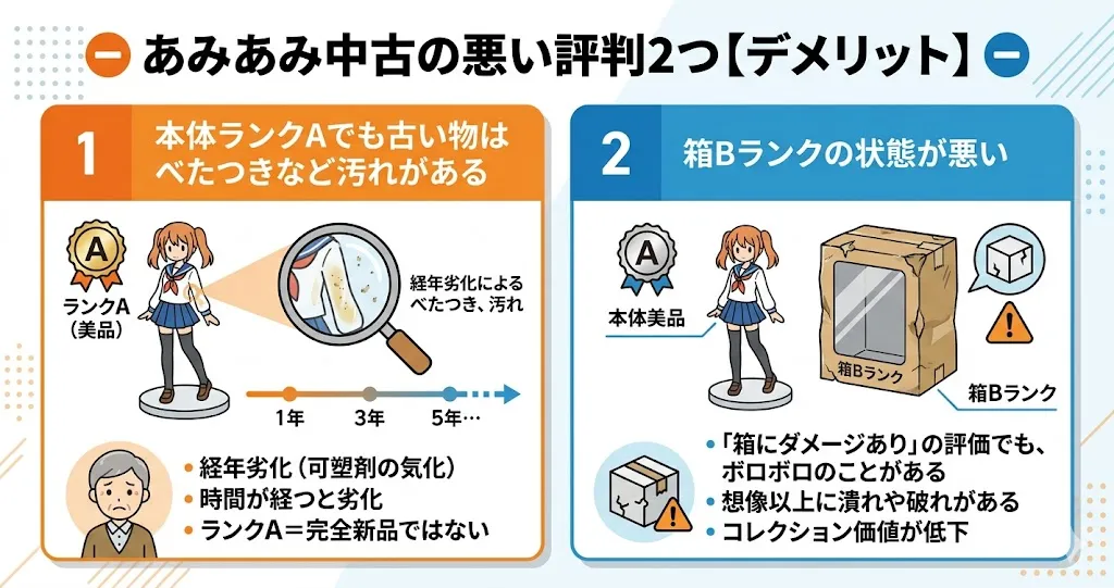 あみあみ中古の悪い評判2つ【デメリット】