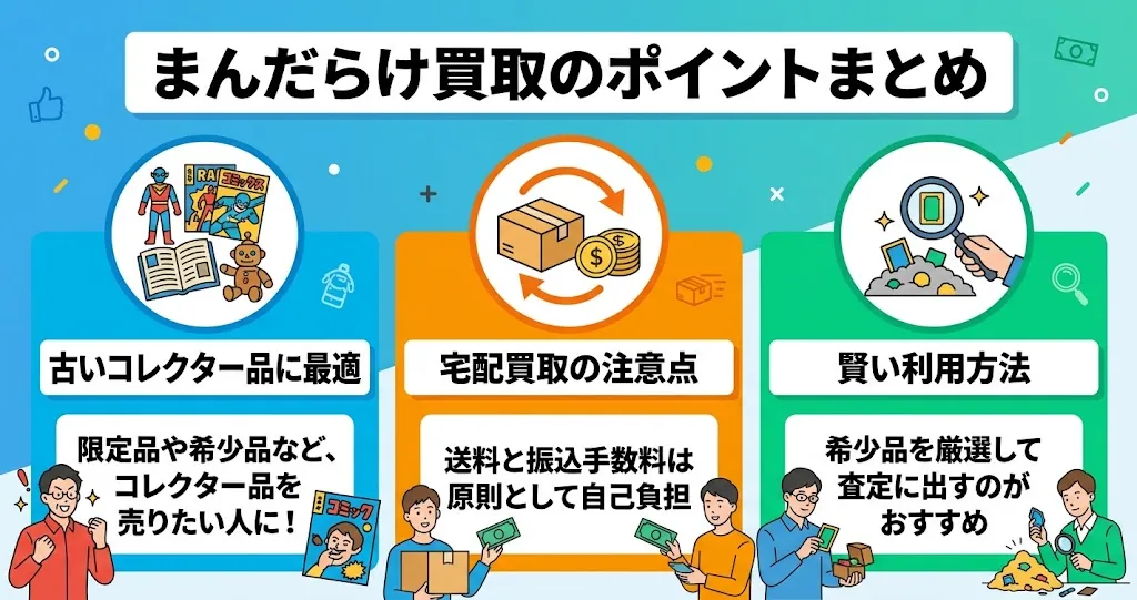 まんだらけ買取がおすすめの人と注意点