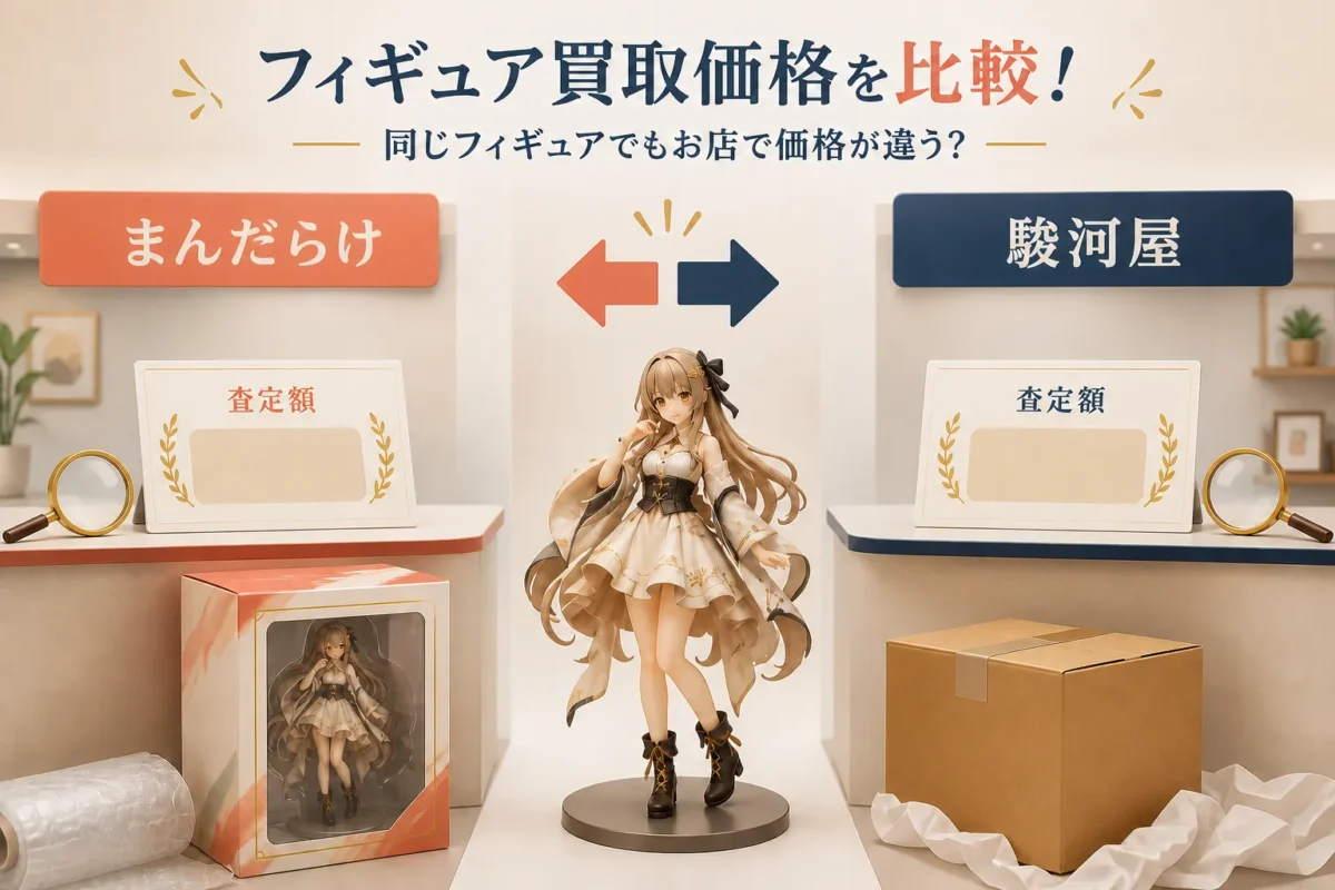 まんだらけと駿河屋のフィギュア買取価格を比較
