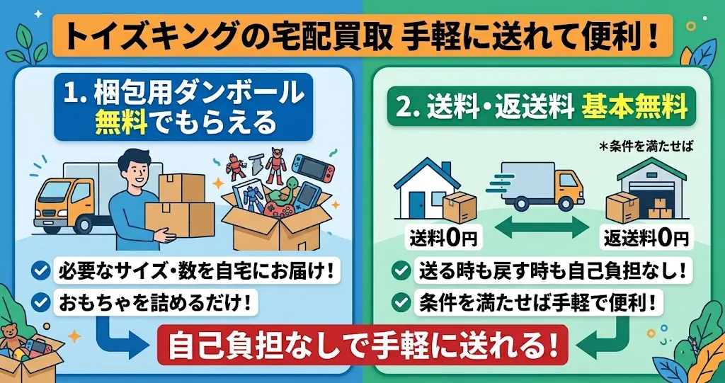 トイズキングの宅配買取特徴