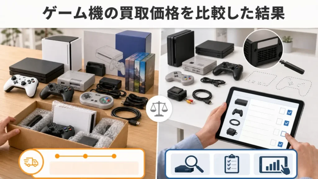ゲーム機本体の買取価格を比較