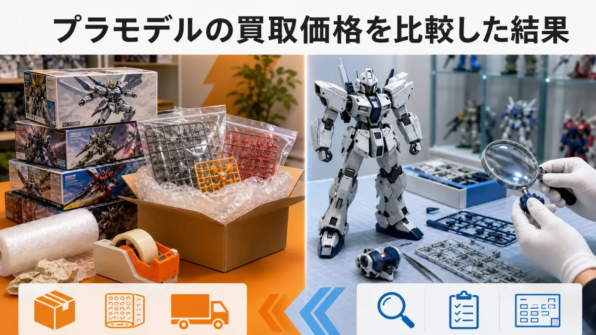 プラモデルの買取価格を比較