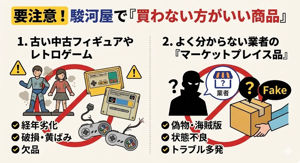 要注意！駿河屋で「買わない方がいい商品」