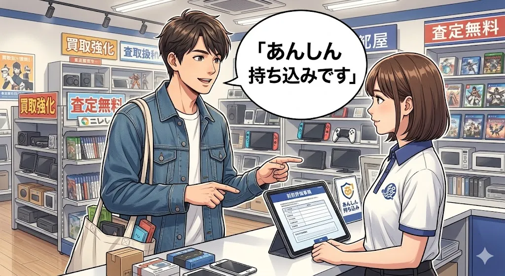 駿河屋あんしん持ち込みの受付