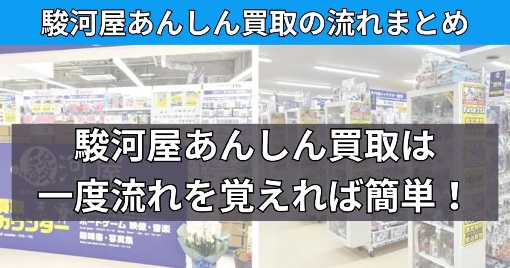 駿河屋あんしん買取の流れと店舗持ち込みのやり方まとめ