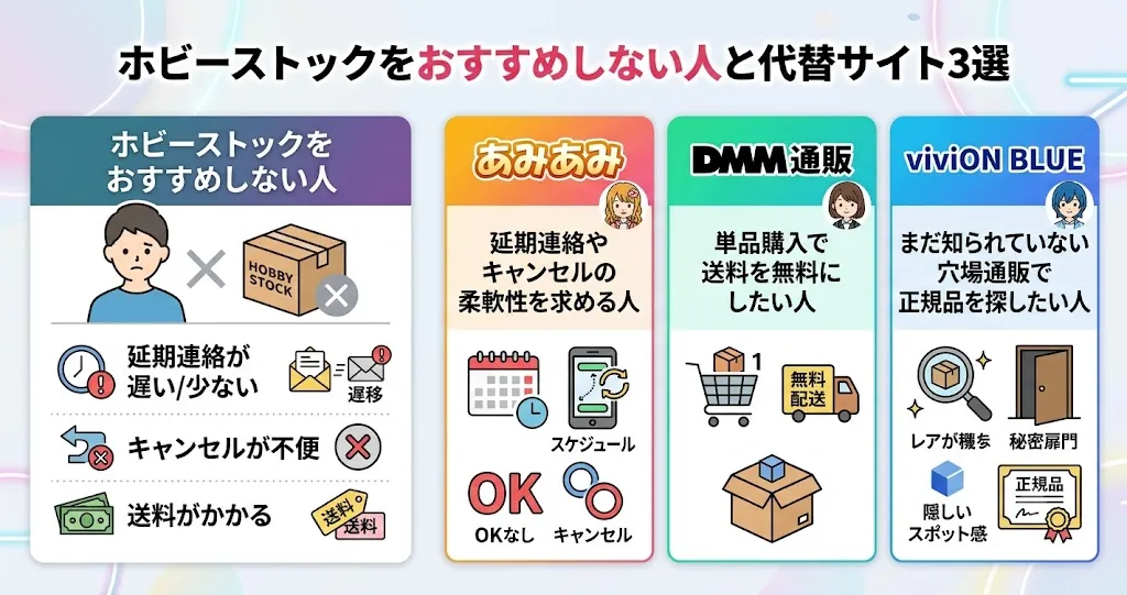 ホビーストックをおすすめしない人と代替サイト3つ