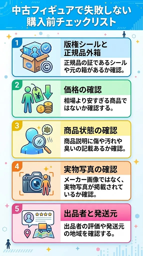 中古フィギュアで失敗しない購入前チェックリスト