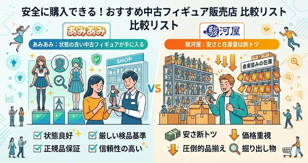失敗を回避!安全に購入できる中古フィギュア販売店