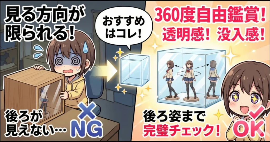 ガラスケースやアクリルケースがおすすめな人