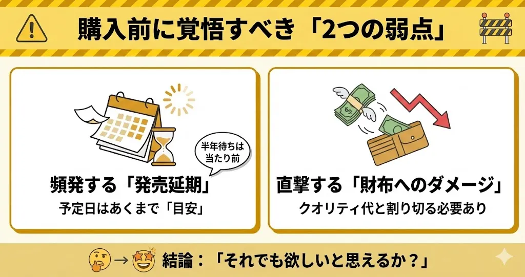 キューズQフィギュアのイマイチな評判2つ