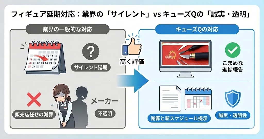 延期告知が誠実で透明性が高い
