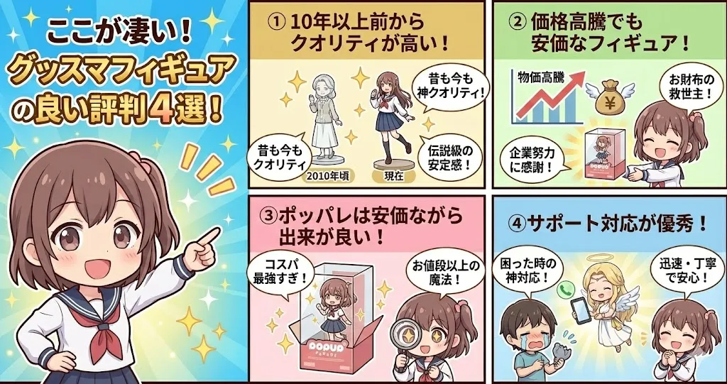 グッドスマイルカンパニーフィギュアの良い評判