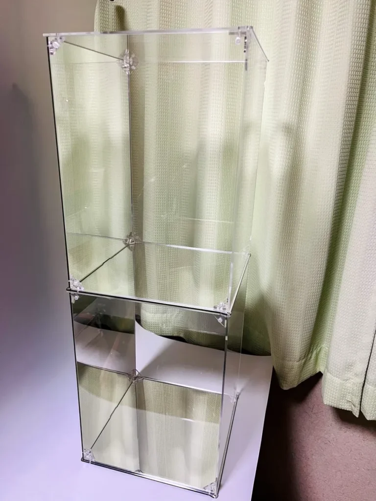 HYPE GUARDフィギュアケースの2段重ね