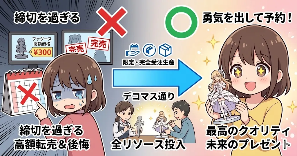 完全受注生産なので予約締切日に注意