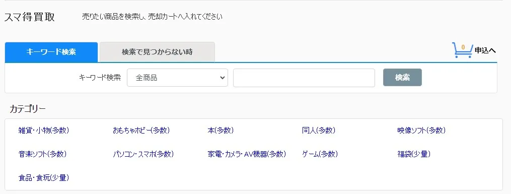 駿河屋スマ得買取申し込み手順