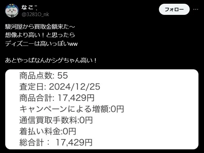 駿河屋は意外と高く売れる