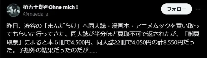 まんだらけは査定が厳しい