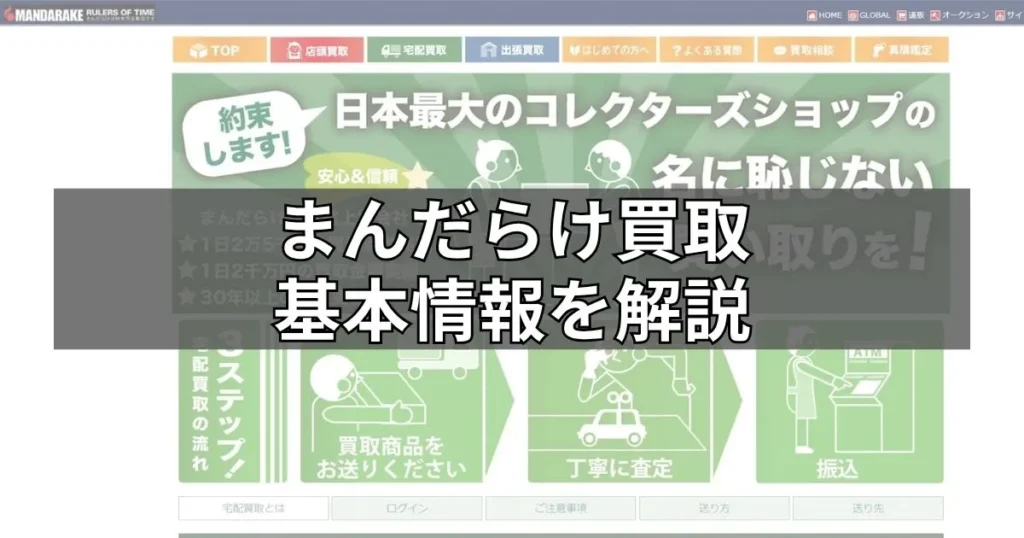 まんだらけ買取の基本情報