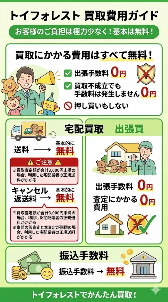 トイフォレストの買取費用