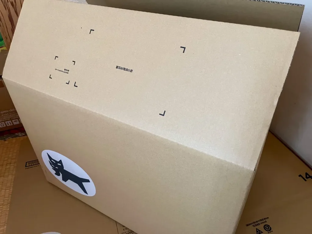 カイトリワールドからもらった梱包用ダンボール