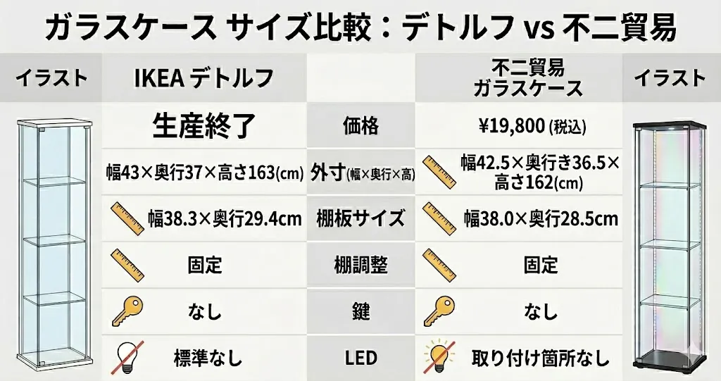 IKEAデトルフと不二貿易の比較