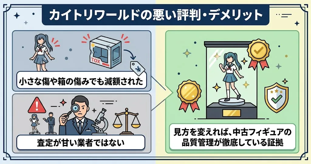 カイトリワールドは小さな傷や箱の傷みでも減額された