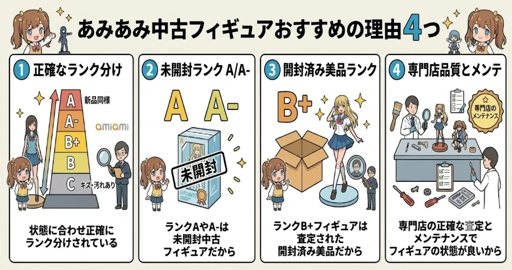 あみあみ中古フィギュアをおすすめする理由