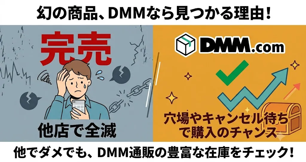 DMM通販のキャンセル待ちで購入チャンスあり