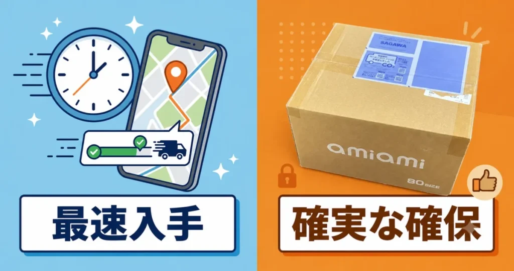 あみあみは発送が早く確実に届く