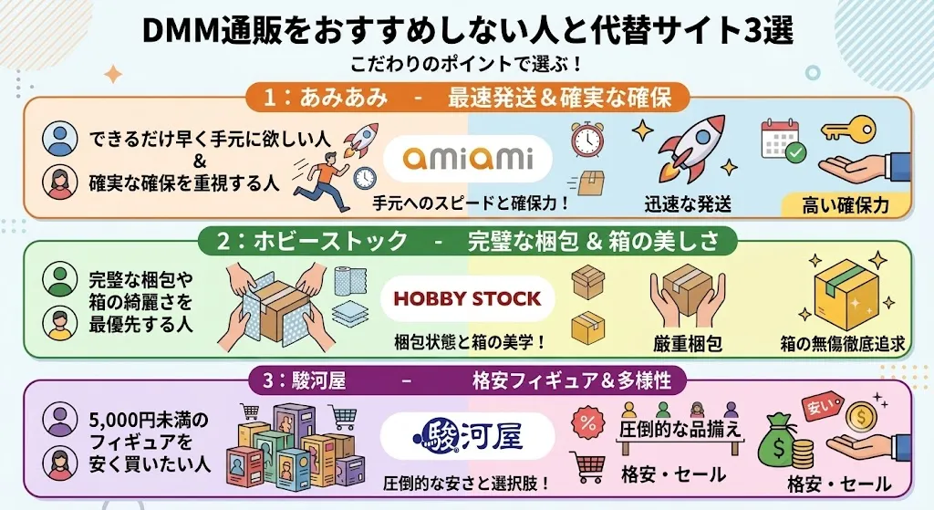 DMM通販をおすすめしない人と代替サイト3選
