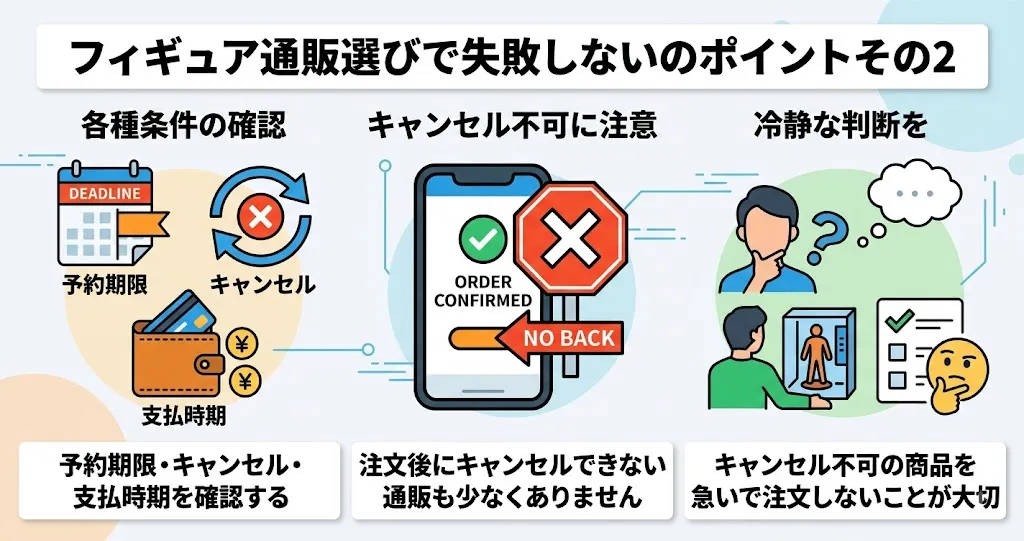 予約期限・キャンセル・支払時期を確認する