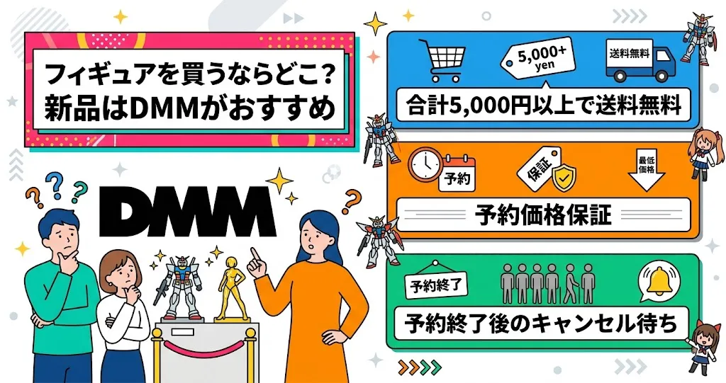 【結論】フィギュアを買うならどこ？新品はDMM、中古は目的別