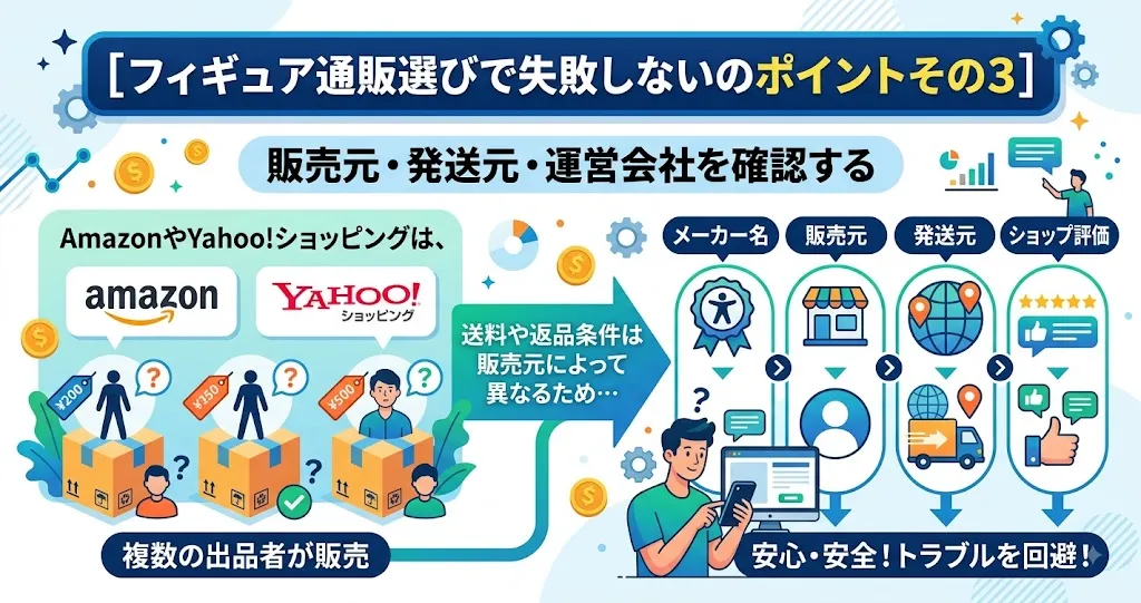 販売元・発送元・運営会社を確認する
